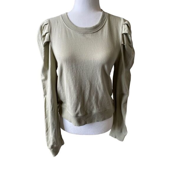 Cloth By Design Light Mint Green Cotton Crew Sweatshirt - Picture 1 of 9